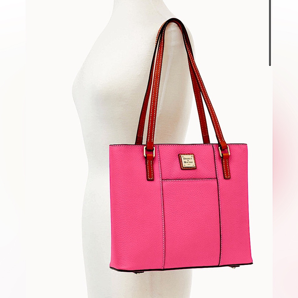 Dooney and Bourke Small Lexington Pebble Grain Tote hot pink
